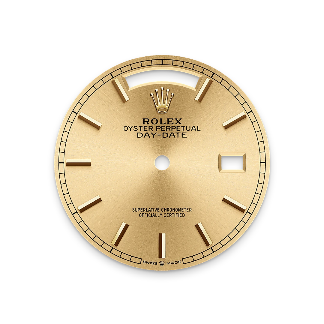 Rolex Day-Date 36腕錶18K黃金款，M128238-0045- 伯恩錶行