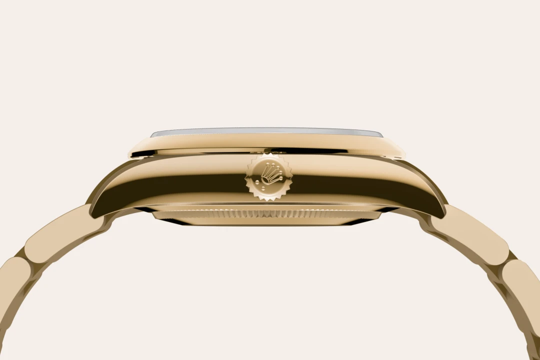 Rolex Oyster Perpetual 34腕錶18K黃金款，M124208-0001- 伯恩錶行