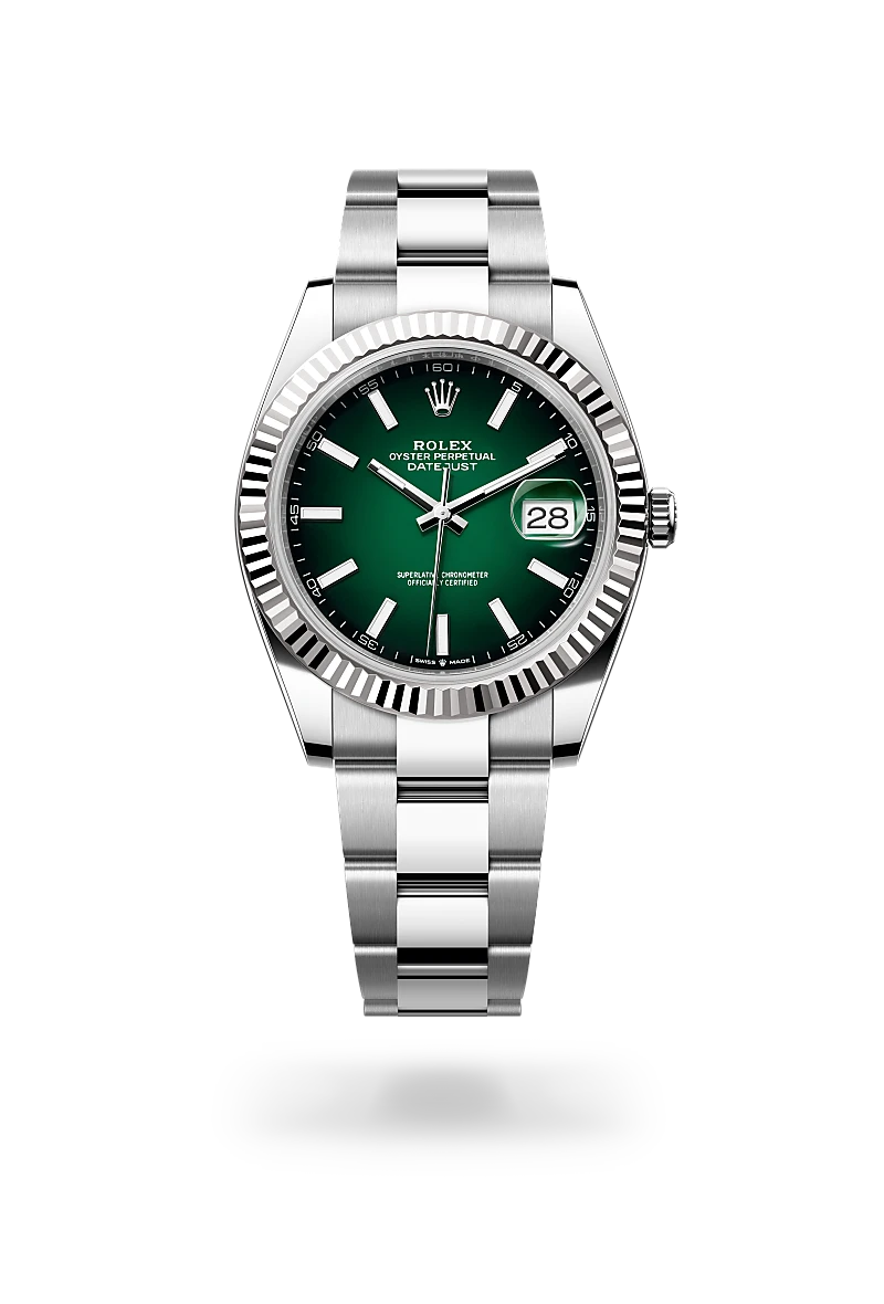 Rolex Datejust 41腕錶白色黃金鋼（蠔式鋼與白色黃金的組合）款，M126334-0033 - 伯恩錶行