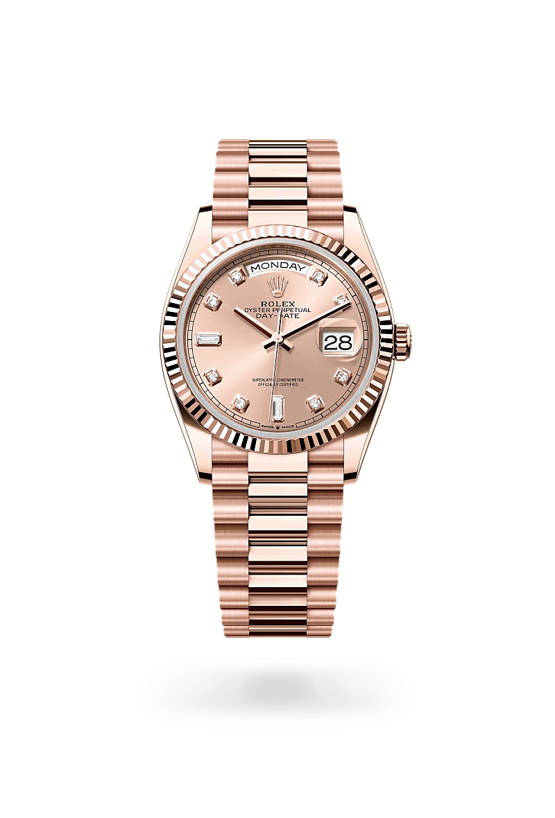 Rolex Day-Date 36腕錶18K永恒玫瑰金款，M128235-0009 - 伯恩錶行