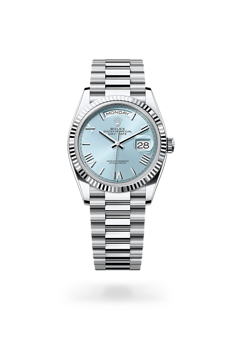Rolex Day-Date 36腕錶鉑金款，M128236-0018 - 伯恩錶行