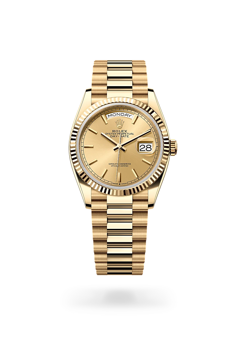Rolex Day-Date 36腕錶18K黃金款，M128238-0045 - 伯恩錶行
