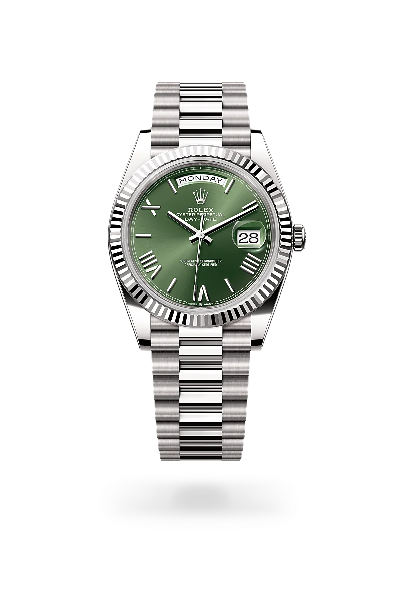 Rolex Day-Date 40腕錶18K白色黃金款，M228239-0033 - 伯恩錶行