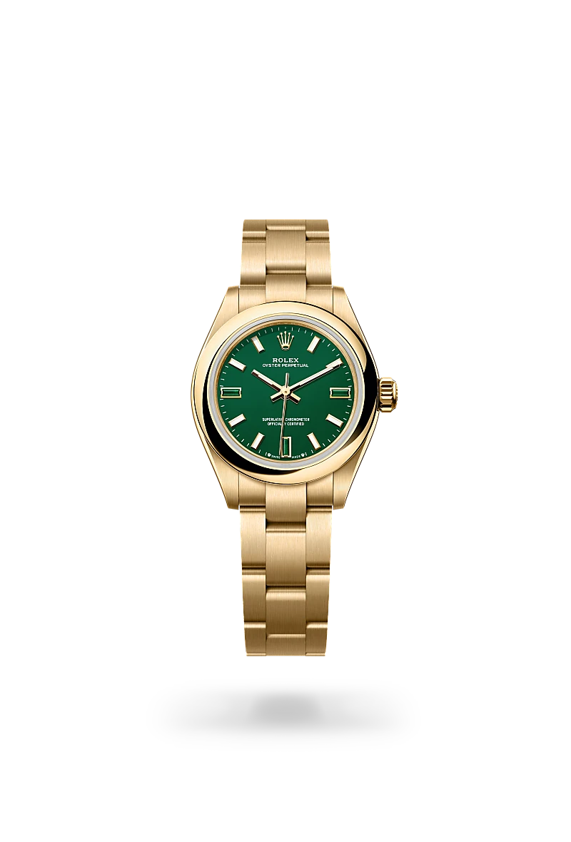 Rolex Oyster Perpetual 28 in 18 ct yellow gold, M276208-0002 - Bern Watches