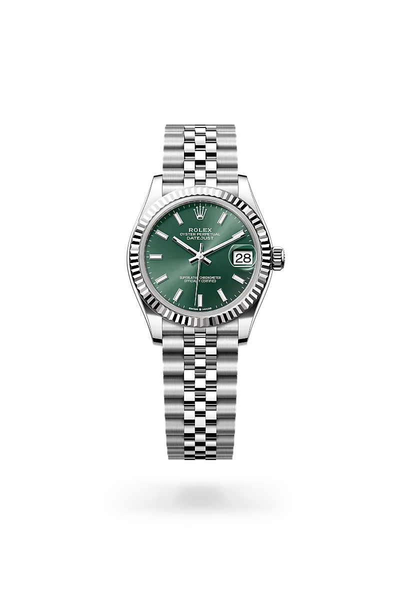 Rolex Datejust 31腕錶白色黃金鋼（蠔式鋼與白色黃金的組合）款，M278274-0018 - 伯恩錶行