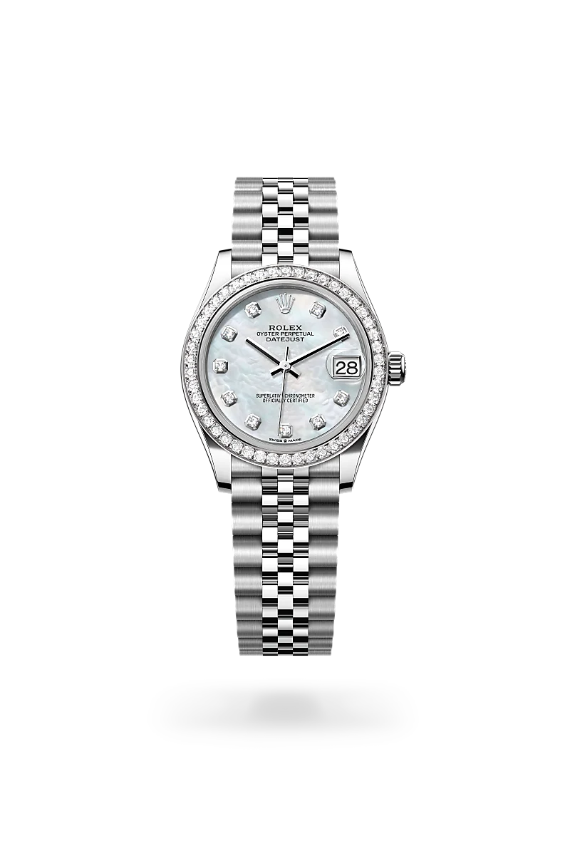 Rolex Datejust 31腕錶白色黃金鋼（蠔式鋼與白色黃金的組合）款，M278384RBR-0008 - 伯恩錶行